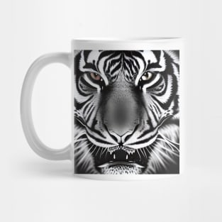 Tiger Screen Portrait Of Wildlife Mug